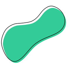 Abstract blotch shape. Liquid shape elements