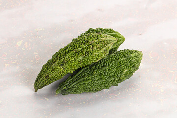Green raw bitter lemon vegetables