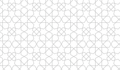 Star geometric seamless pattern. Vector illustration