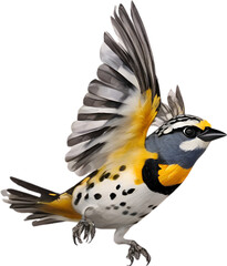 Close-up image of a Spotted pardalote bird. 