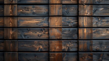 The dark pine wood grain background has a rich and beautiful texture. It offers a warm and simple beauty.