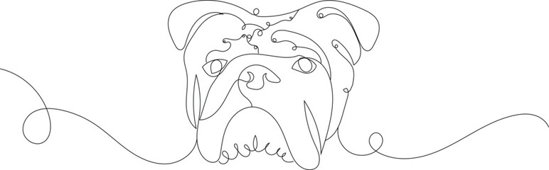 Dog line art with transparent background 