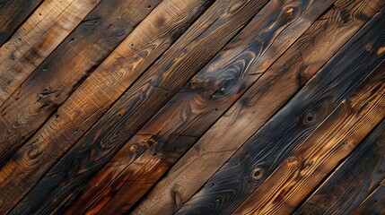 Obraz premium The dark pine wood grain background has a rich and beautiful texture. It offers a warm and simple beauty.