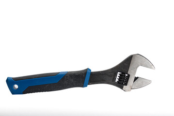 Obraz premium Adjustable wrench on white background