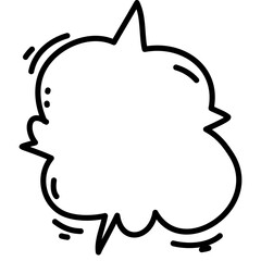 comic explosions hand-drawn doodle outline white elements