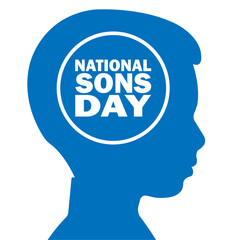 National Sons Day Vector Template Design Illustration. Suitable for greeting card, poster and banner