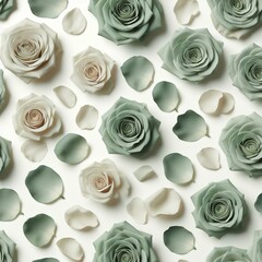 seamless pattern with flowers | seamless background with roses 
