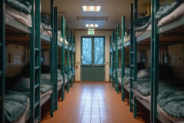 dormitory facilities bedroom  professional photography