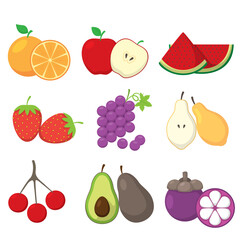 fruits and berries with Illustrator file