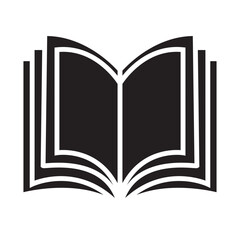 Book logo icon . Textbook icon.