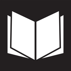 Book logo icon . Textbook icon.