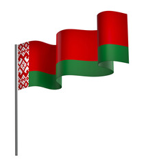 Belarus flag element design national independence day banner ribbon png

