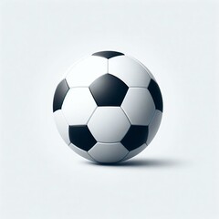 Naklejka premium Realistic soccer or football ball against a white background. 3D Style Vector Ball Isolated on White Background