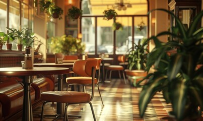 Fototapeta na wymiar cafes and restaurants. selective focus