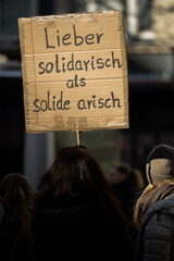 Anti AFD Demonstration in Düsseldorf