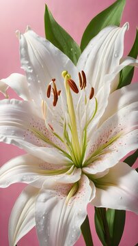 White stargazer liliy flowers