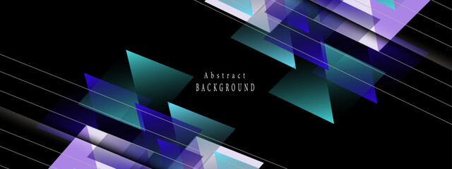 Abstract elegant diagonal striped and polygon purple background and black abstract. Vector graphic illustration.