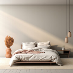 Luxurious Bedroom, Comfortable Modern Bed, premium hotel Interior