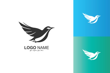 quail logo vector stylish design