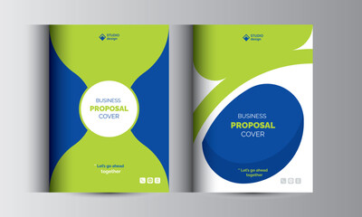 Business Proposal Catalog Cover Design Template Concepts