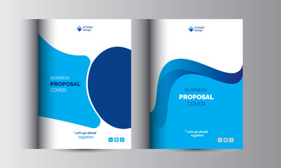 Business Proposal Catalog Cover Design Template Concepts