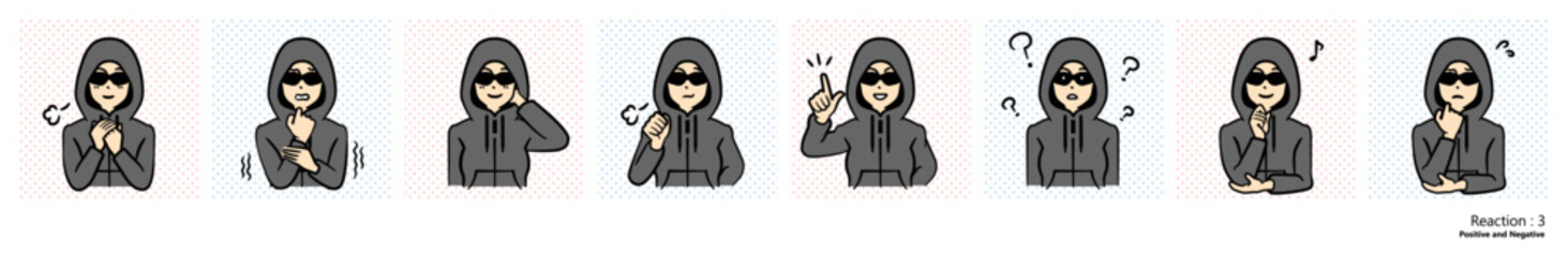 人物イラスト｜犯罪者（）