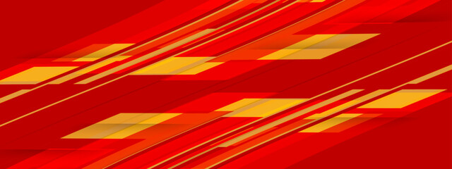 Abstract red diagonal rectangles with color gradient. Vector graphic illustration. - obrazy, fototapety, plakaty