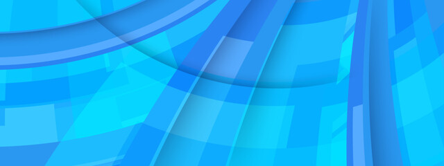 Soft blue background with abstract square shape, dynamic and geometrical banner concept. Vector graphic illustration.
