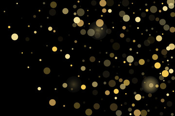 Gold glitter confetti, great design for any purpose. Party decor.