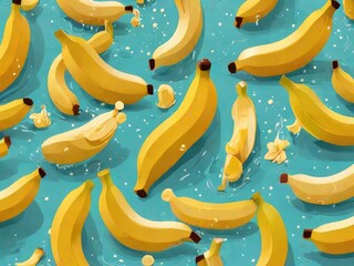 pattern with bananas