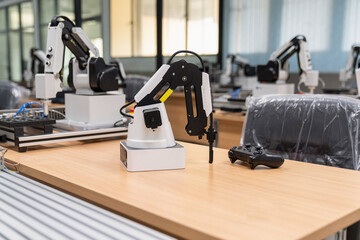 Robotics class in the classroom