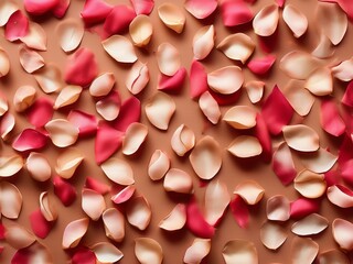 background of rose petals