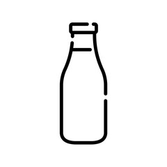 milk bottle icon design vector template