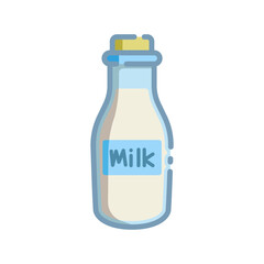 milk bottle icon design vector template