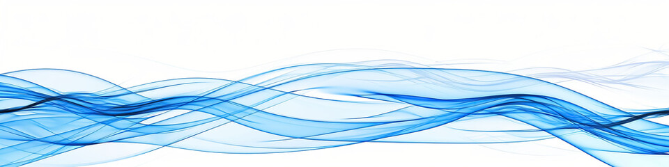 a transparent background with blue light waves