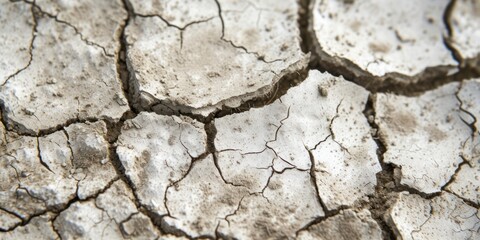 Dry cracked ground texture, close up