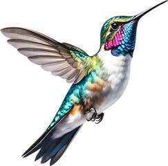 Obraz premium Close-up image of a Bee hummingbird bird. 