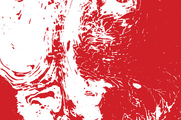 Abstract wall texture fire engine red color texture on white color background.