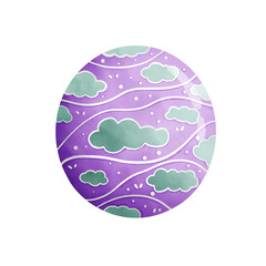 Easter egg clipart, various colorful Easter eggs, Easter holiday illustrations.