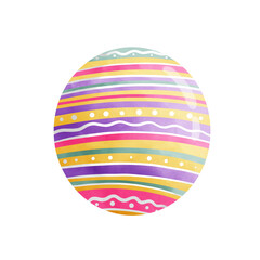 Easter egg clipart, various colorful Easter eggs, Easter holiday illustrations.