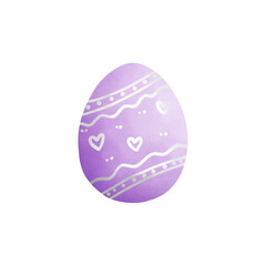 Easter egg clipart, various colorful Easter eggs, Easter holiday illustrations.