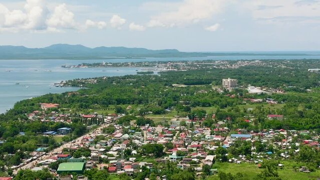 Residential area of the city of Puerto Princesa on the island of Palawan. Philippines.