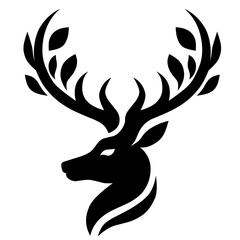Deer head silhouette