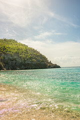 Fototapeta na wymiar Peaceful beach in Saint Barthélemy (St. Barts, St. Barth) Caribbean