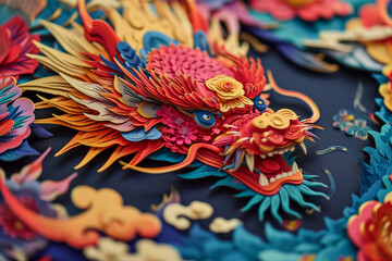 Chinese new year dragon. Year of the dragon celebration