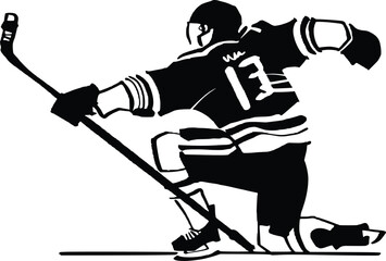 hockey player vector