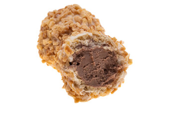 nut truffle isolated