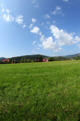 Green sunny landscapes in Czech republic