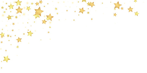 Magic stars vector overlay.  Gold stars scattered