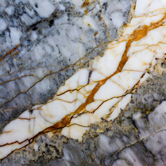 Gold cracked marble texture background.